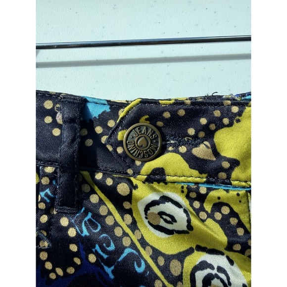 VTG 90s Moschino Psychedelic Print Satin Pants Jeans Made in Italy Size 30 - Picture 3 of 9